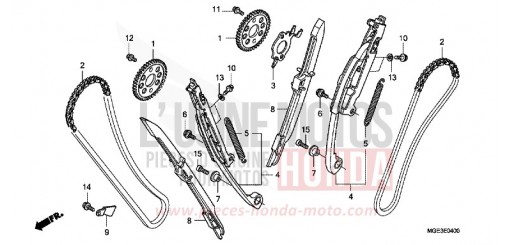 CHAINE A CAMES/TENDEUR VFR1200FB de 2011